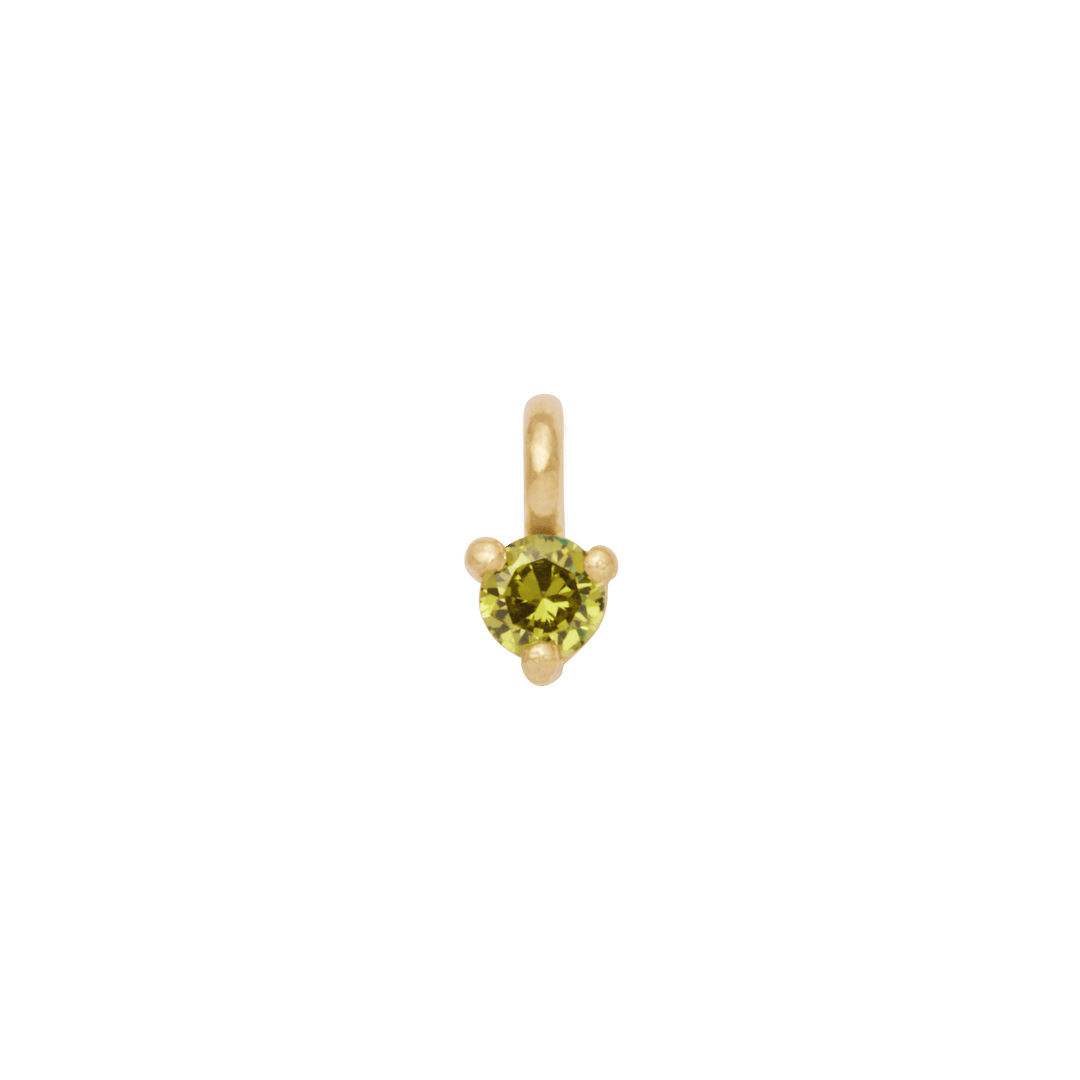Birthstone Hanging Charm - Gold