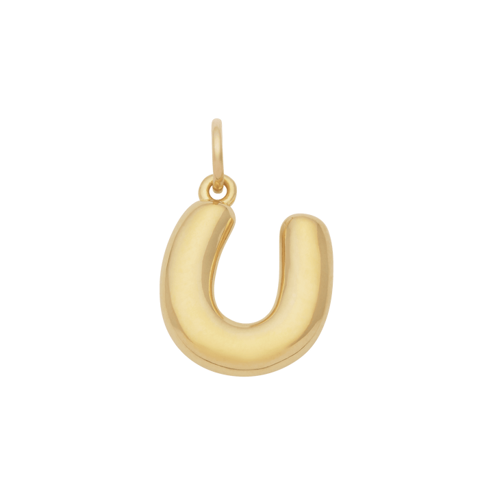 Bubble Letter Charm - Gold