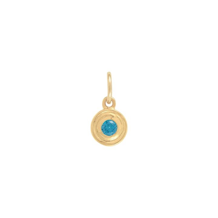 Hanging Birthstone Charm - Gold