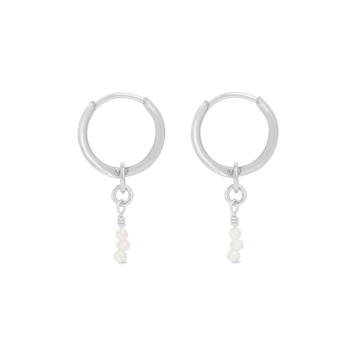 Claire Mini Hoop Earrings - Silver