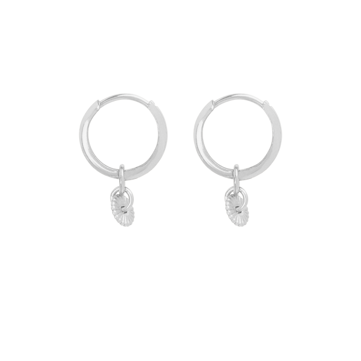 Caia Mini Hoop Earrings - Silver