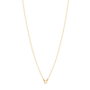 Initial Necklace - Gold - D