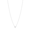 Initial Necklace - Silver - D