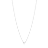 Initial Necklace - Silver - E