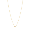 Initial Necklace - Gold - F
