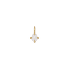 Birthstone Hanging Charm - Solid Gold - June - Pearl