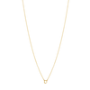 Initial Necklace - Gold - O
