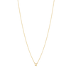 Initial Necklace - Gold - Q
