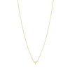 Initial Necklace - Gold - T
