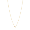 Initial Necklace - Gold - X