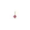 Birthstone Hanging Charm - Solid Gold - July - Ruby