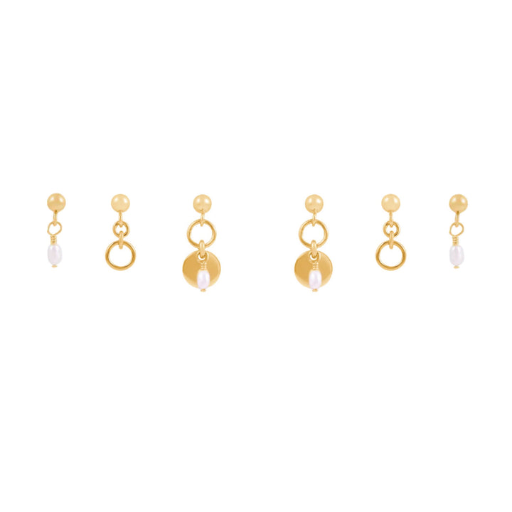 Sia Earring Bundle  - Gold