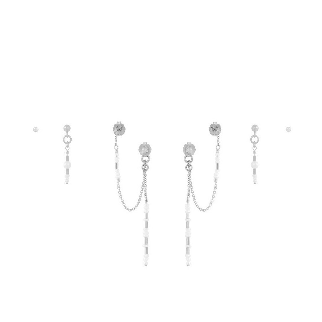 Lolana Earring Set - Silver