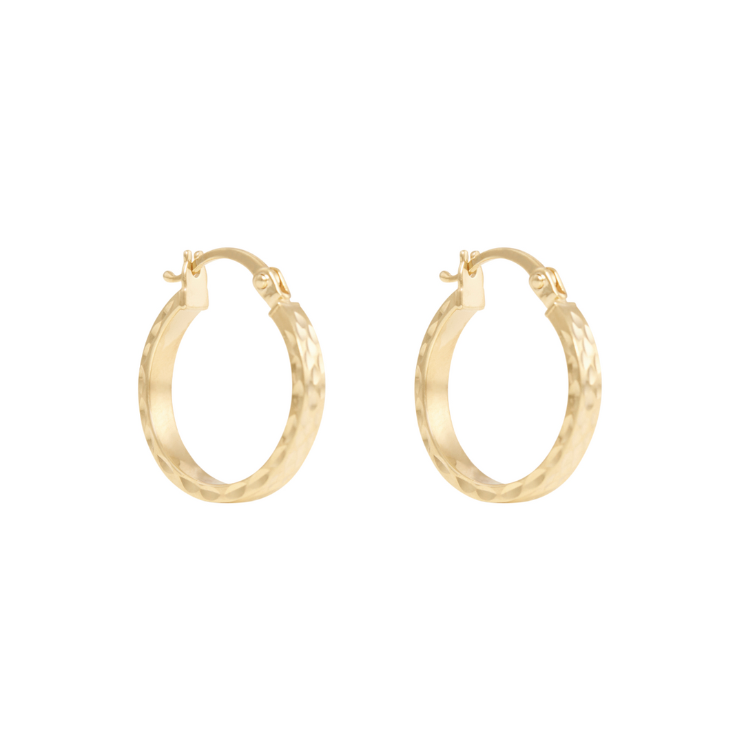 Liora Hoop Earrings 18mm - Solid Gold