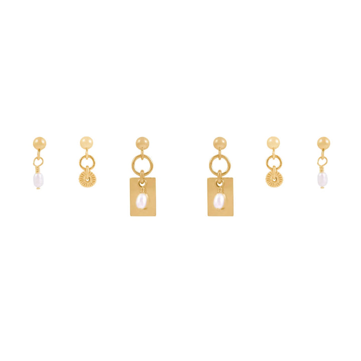 Tara Earring Set - Gold