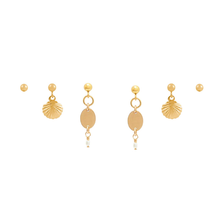 Thalia Earring Set - Gold