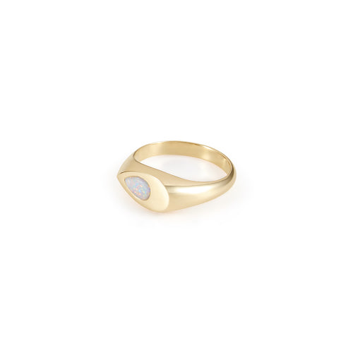 Marcia Opal Ring - Yellow Gold