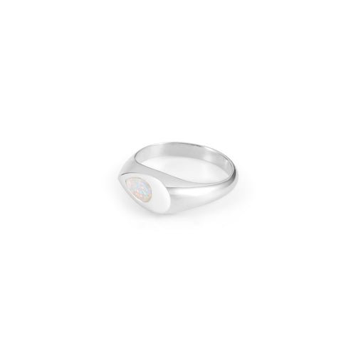 Marcia Opal Ring - White Gold