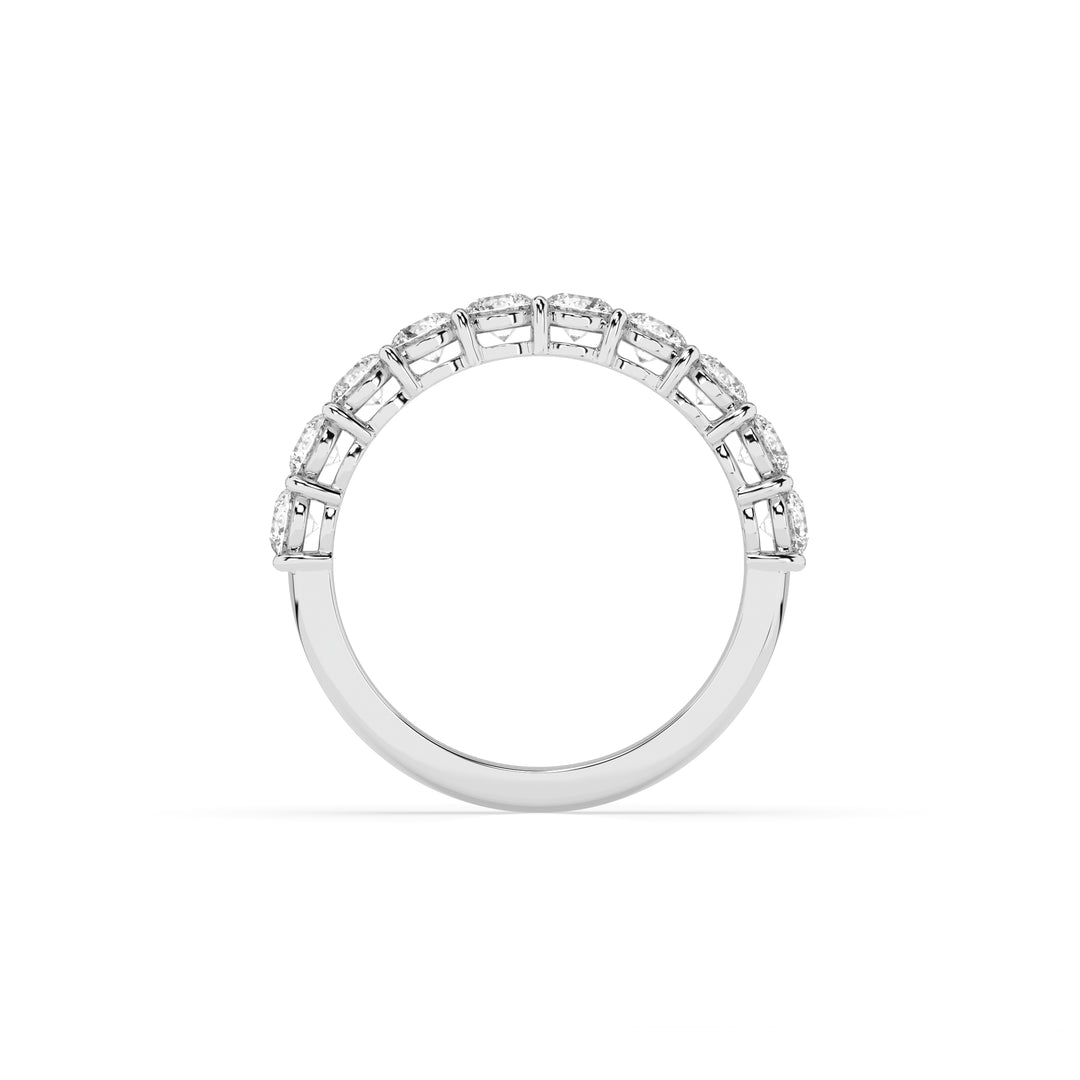 Teya 1/2 Pave Ring - White Gold