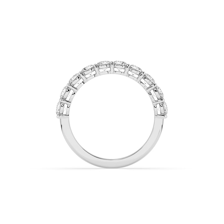 Teya 1/2 Pave Ring - White Gold