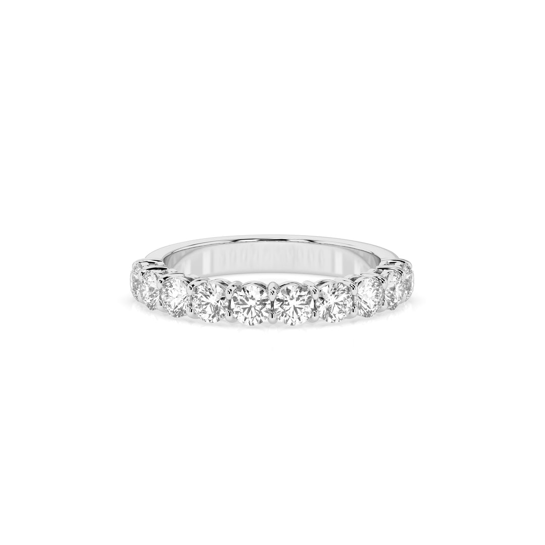 Teya 1/2 Pave Ring - White Gold
