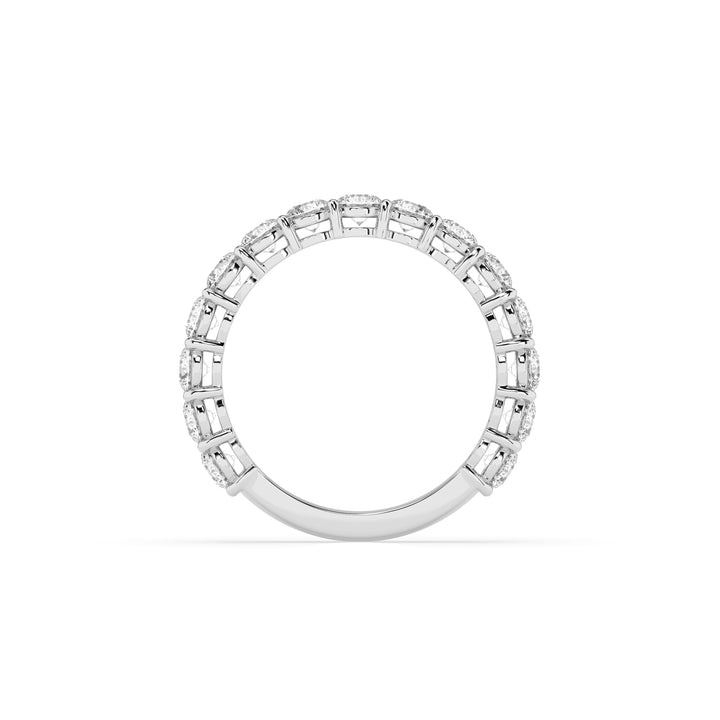 Teya 3/4 Pave Ring - White Gold