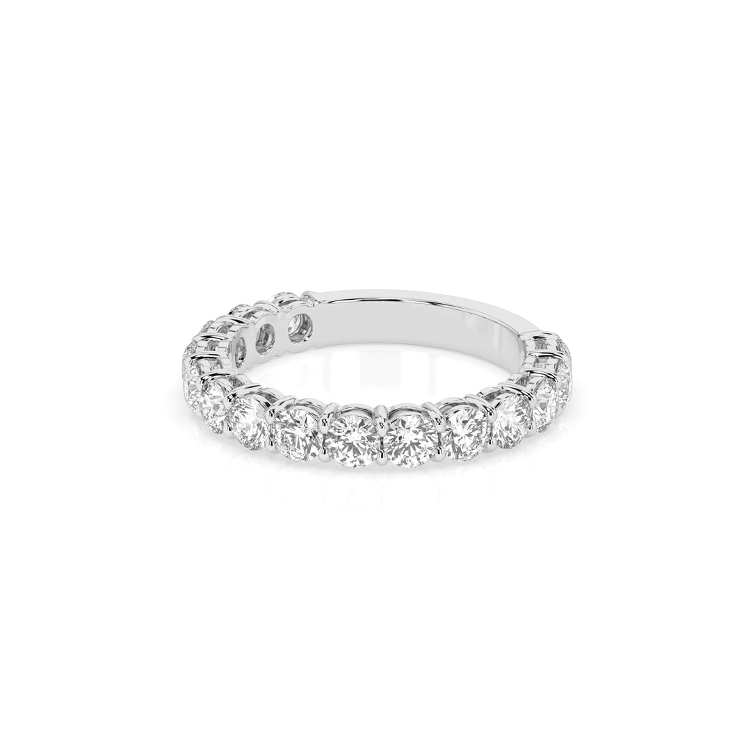Teya 3/4 Pave Ring - White Gold