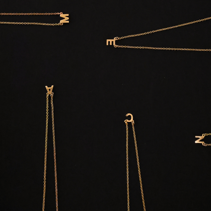 Initial Necklace - Gold