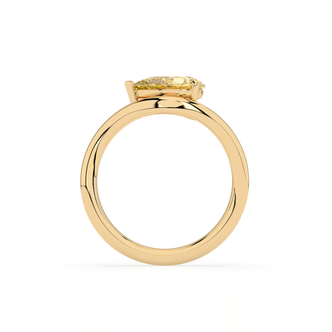 Mira Yellow Diamond Ring - 9k Yellow Gold