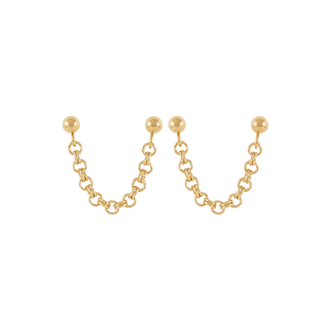 Zeta Earrings - Gold
