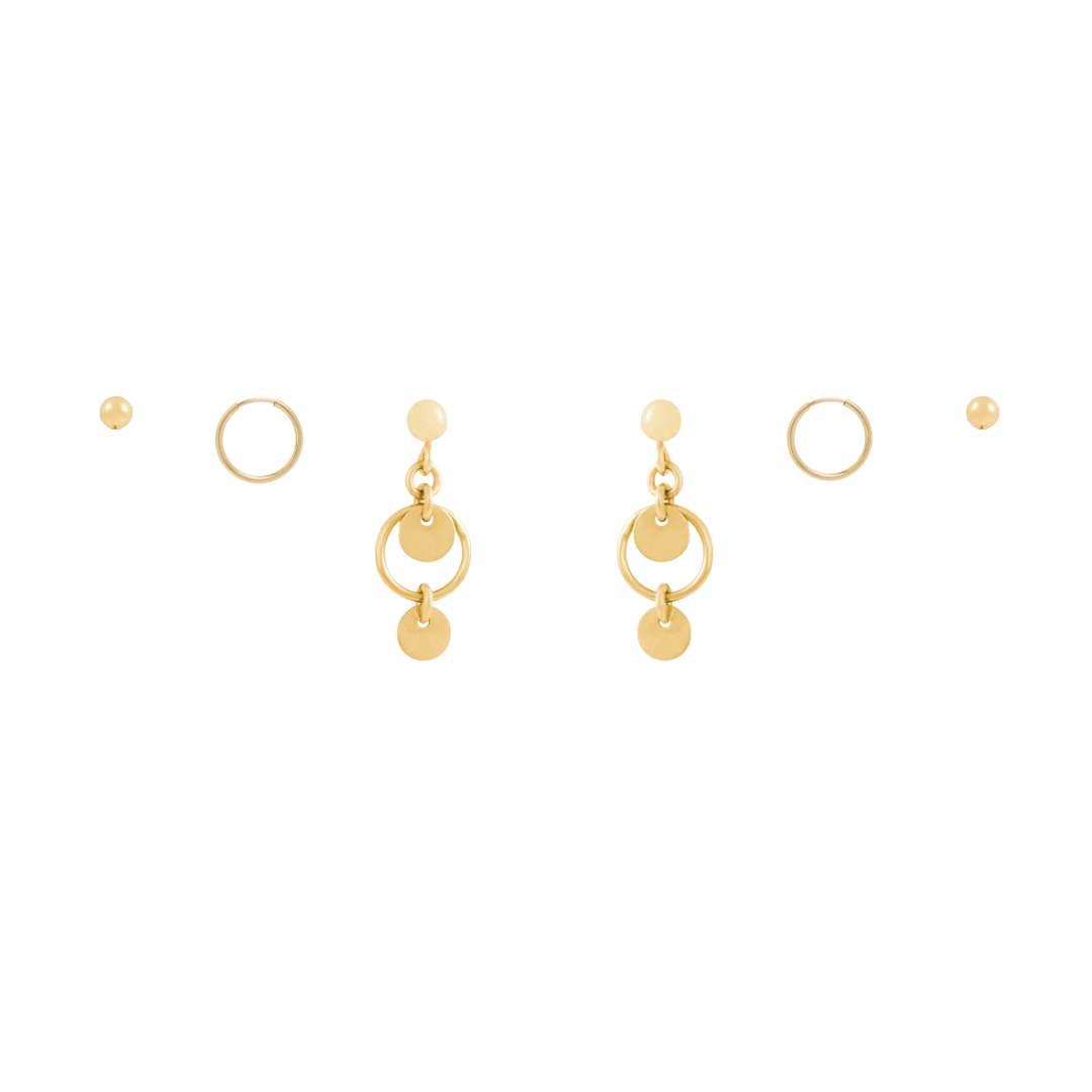 Aida Earring Set - Gold