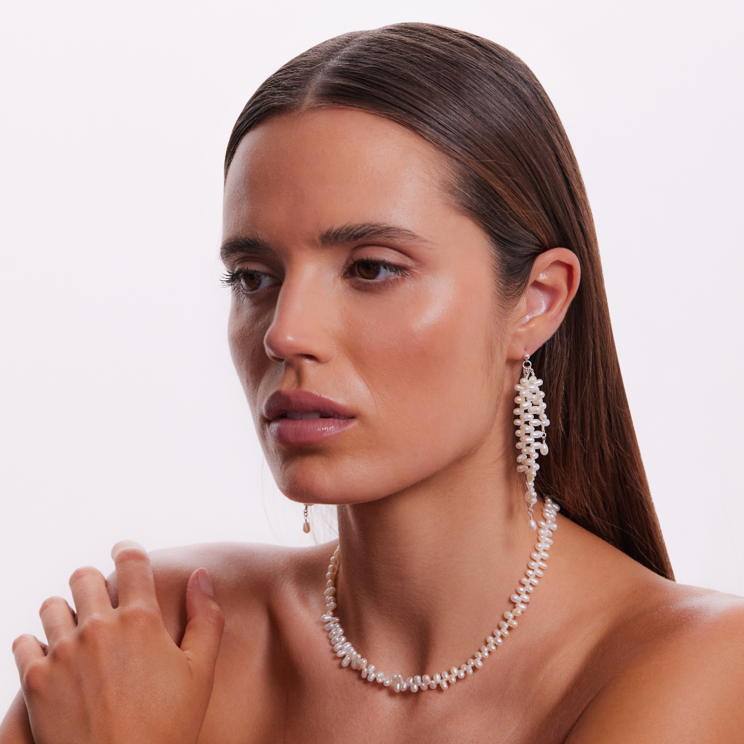 Angelina Earrings - Silver