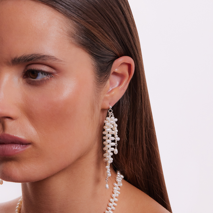Angelina Earrings - Silver