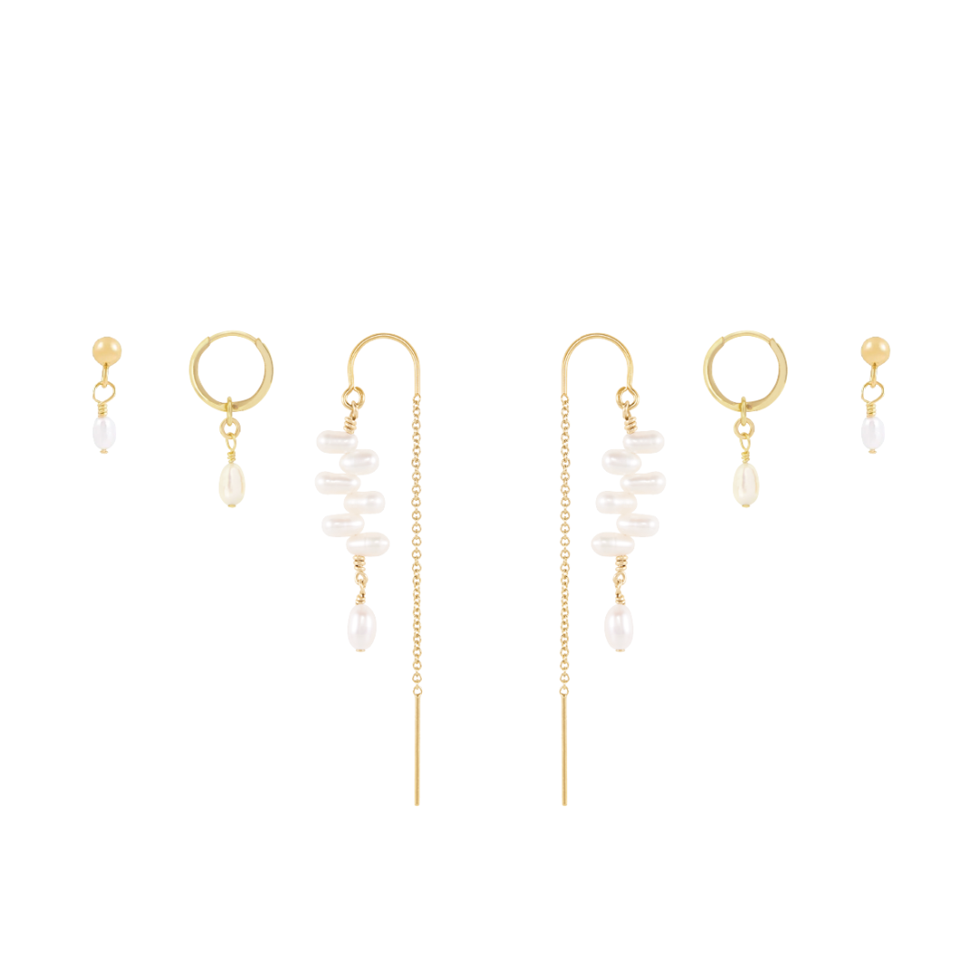 Capri Earring Set - Gold