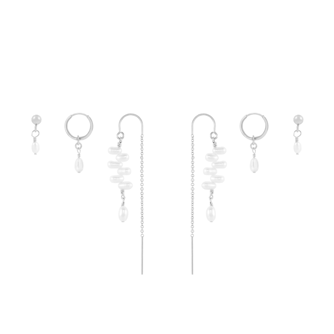 Capri Earring Set - Silver