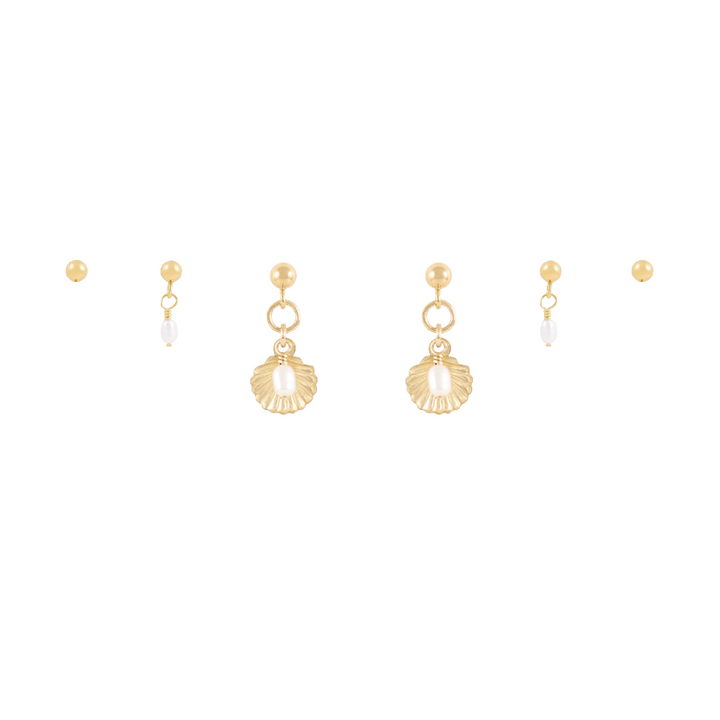 Conchi Earring Set - Gold