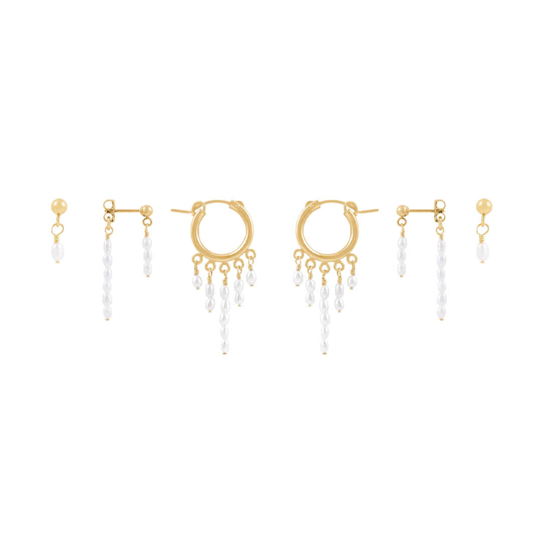 Consie Earring Bundle  - Gold