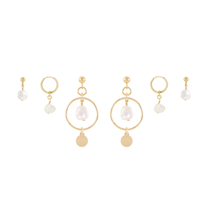 Inka Earring Set - Gold