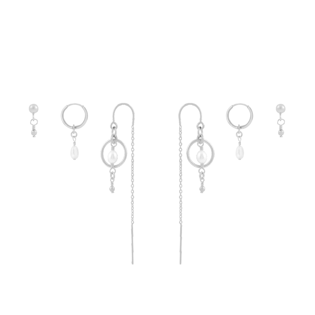 Kai Earring Set - Silver