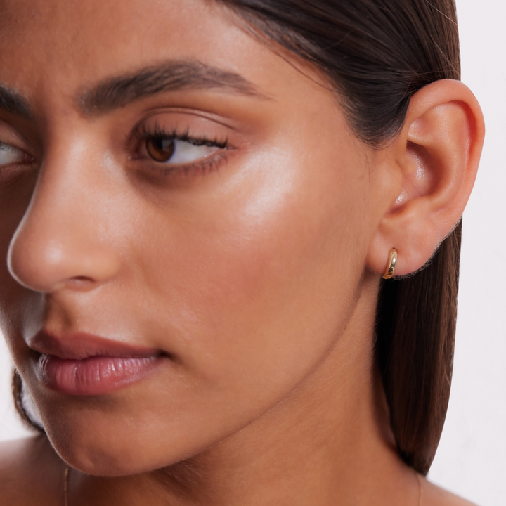 Lumi Hoop Earrings - Solid Gold