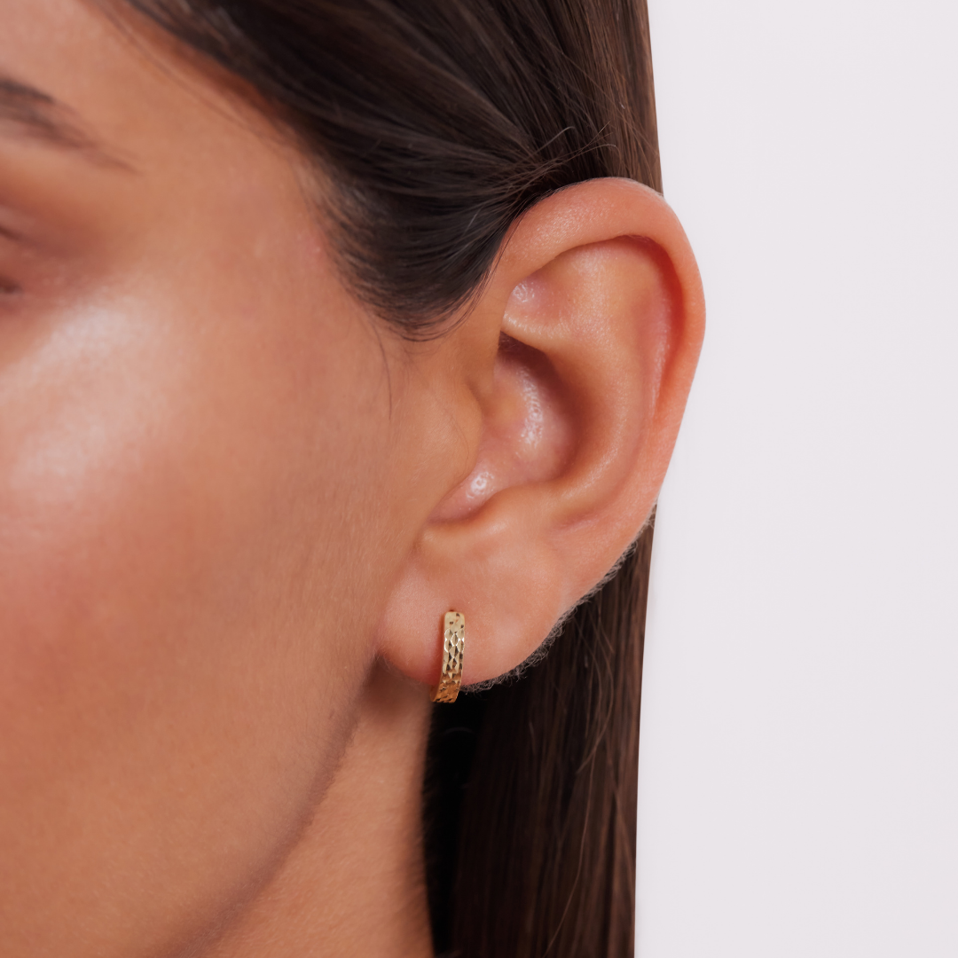 Maisie Hoop Earrings - Solid Gold