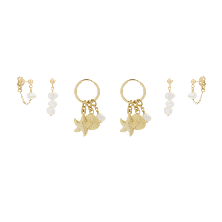 Milos Earring Bundle - Gold