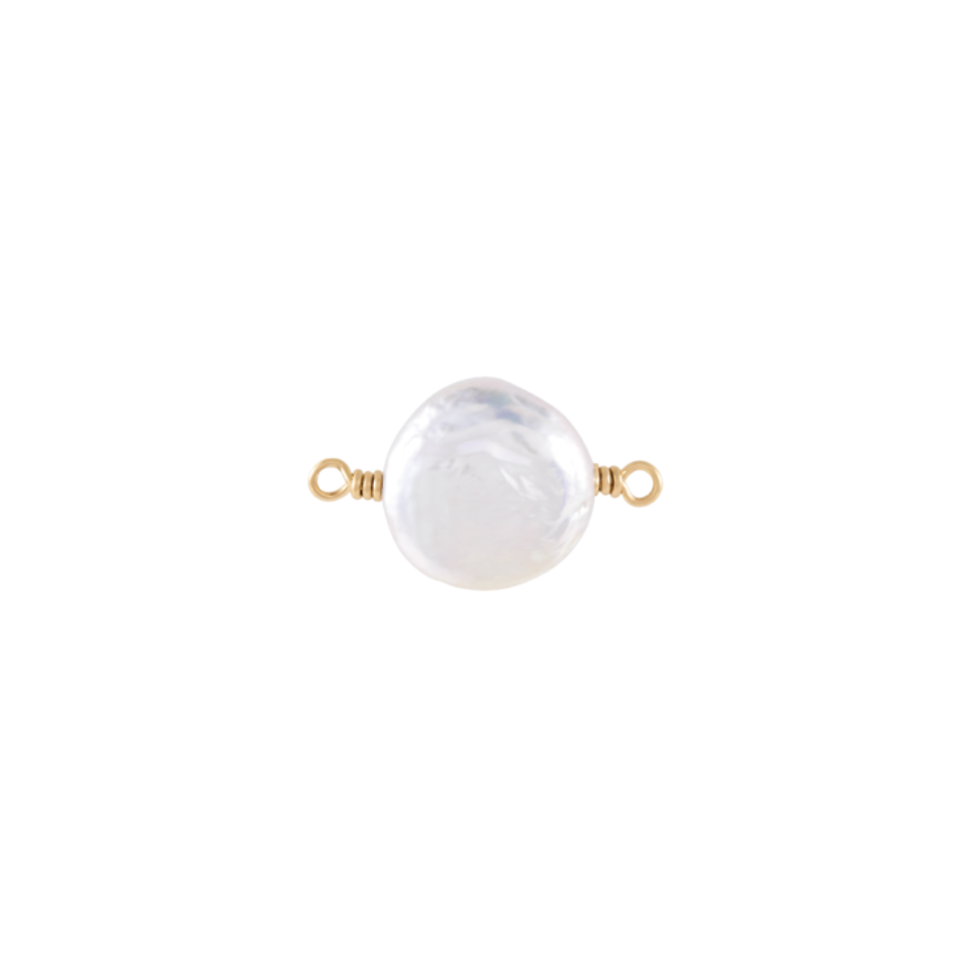 Mykonos Pearl Charm - Gold