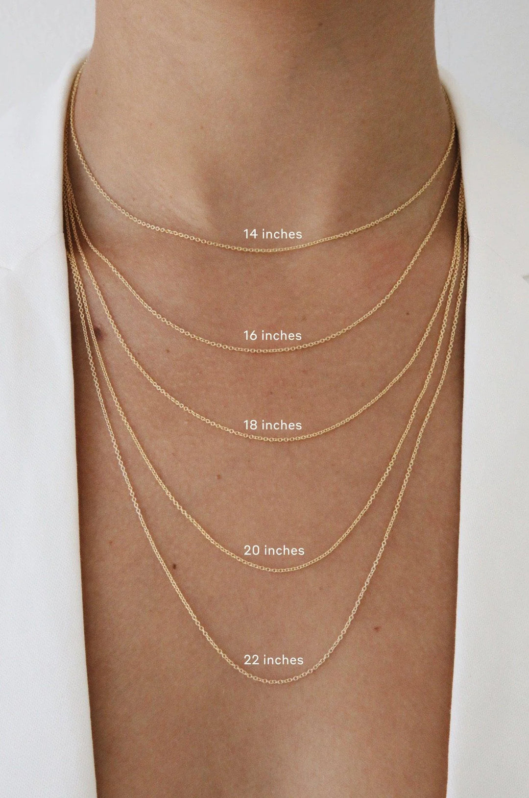 Engravable Plain Chain Necklace - Silver