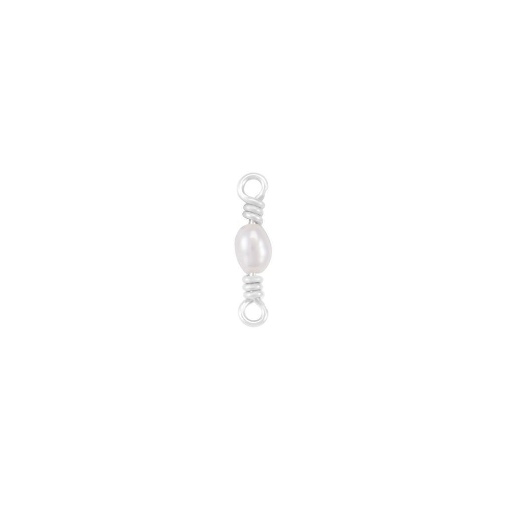 Noa Pearl Charm - Silver