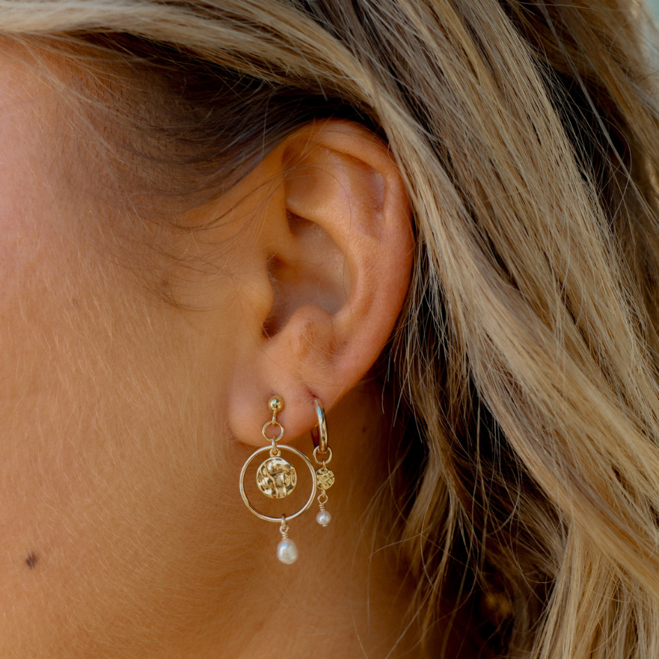 Ysella Mini Hoop Earrings - Gold