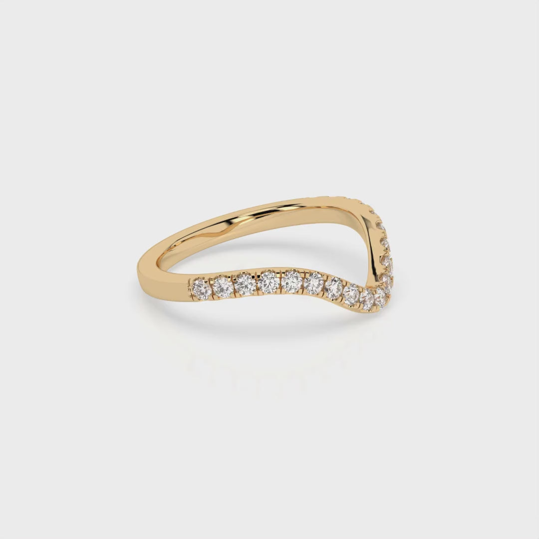 Otta Diamond Band - Yellow Gold