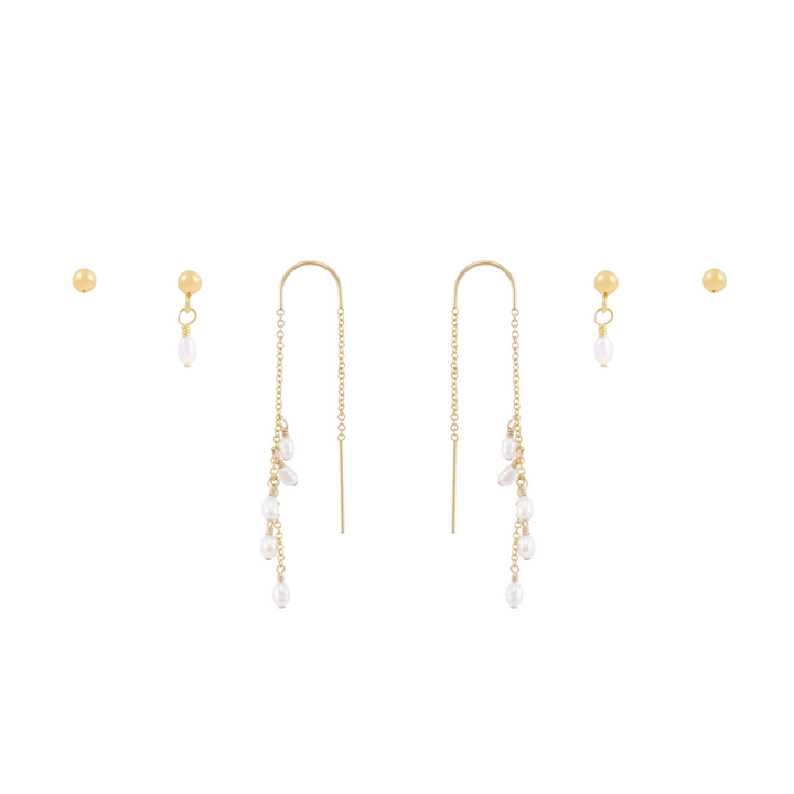 Zia Earring Set - Gold