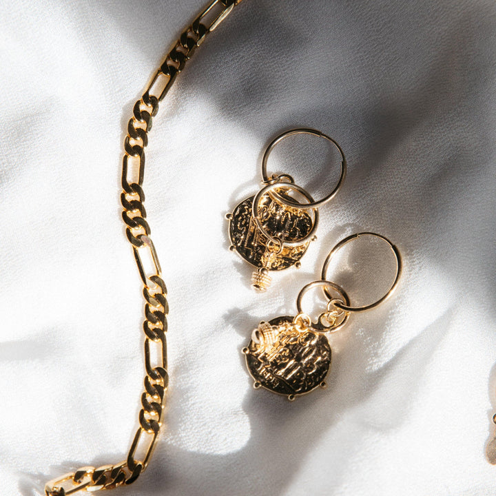 Argo Beaded Earrings - Gold