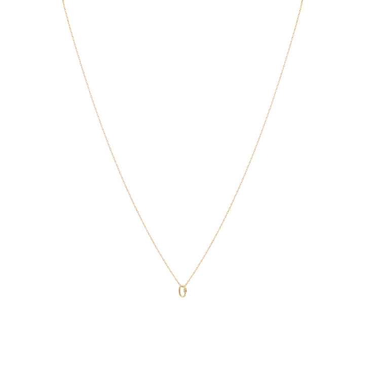 Tiny Lock Necklace - Solid Gold